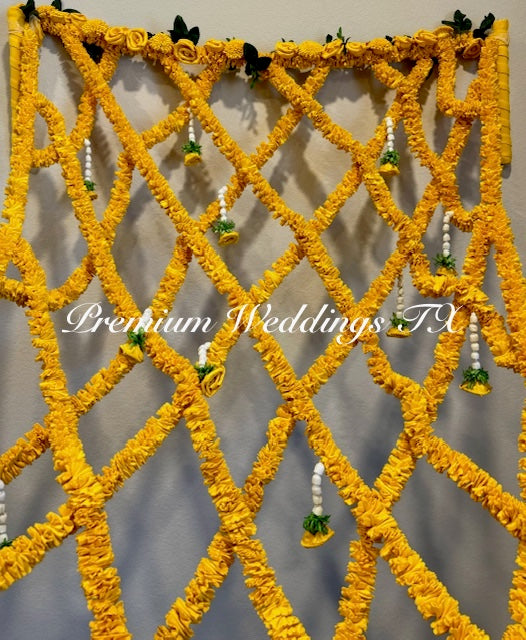 Yellow Phoolo Ki Chadar - Premium Weddings TX