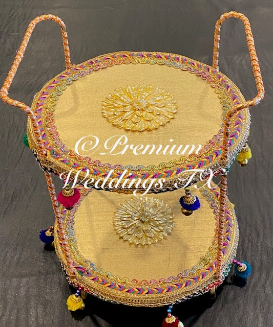 Gold Decorative Carts - Premium Weddings TX