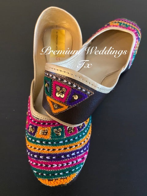 Resham & Sequins Jutti - Premium Weddings TX