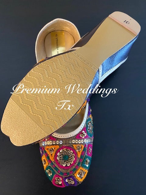 Resham & Sequins Jutti - Premium Weddings TX