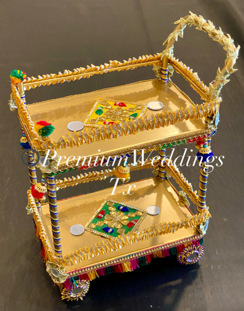 Heavy Duty Decorated Rolling Cart - 1Ct - Premium Weddings TX
