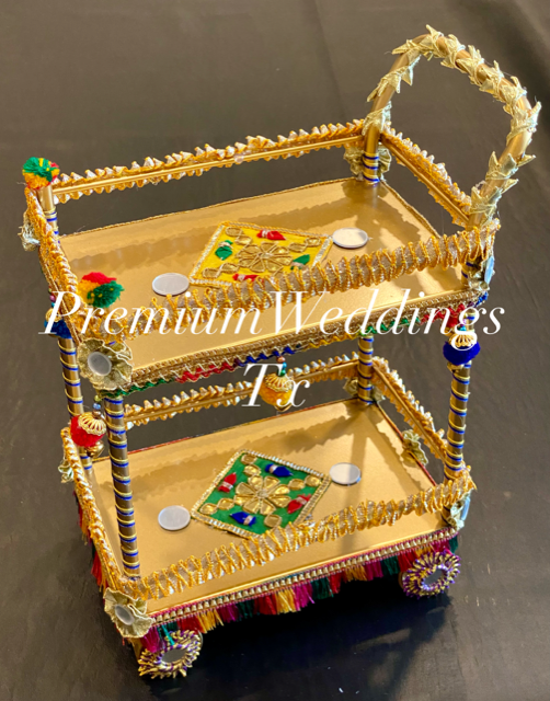 Heavy Duty Decorated Rolling Cart - 1Ct - Premium Weddings TX