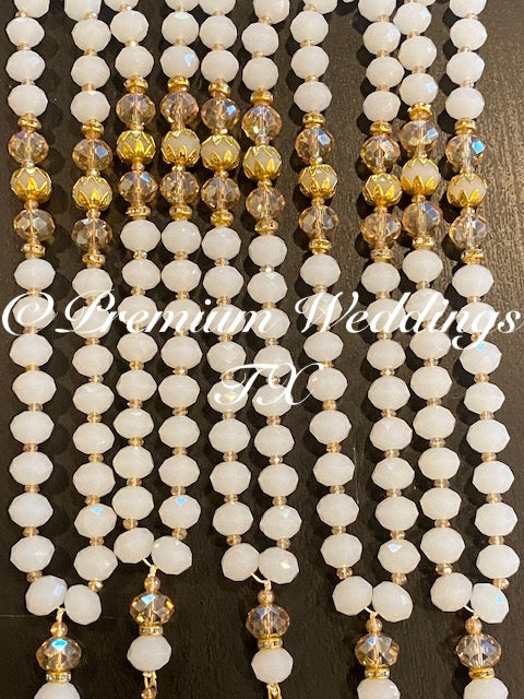 White Beads Tasbih - Premium Weddings TX
