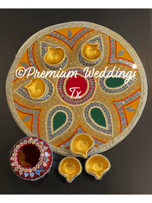 Mehndi Thali decoration ideas at home || mehndi plates 2023 - YouTube