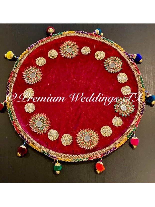Red Mehndi Thaali - Premium Weddings TX