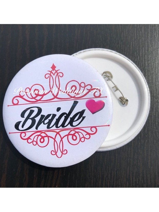 Bride Badges - 1Ct - Premium Weddings TX