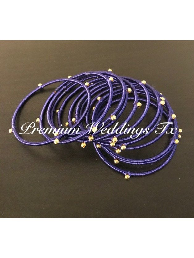 Handmade Resham Bangles - 12Ct - Premium Weddings TX