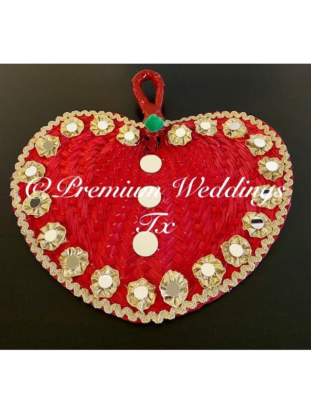 Red Decorative Hand Fans - Premium Weddings TX